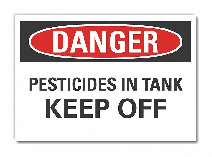 Pesticide Danger Rflct Label 5inx7in