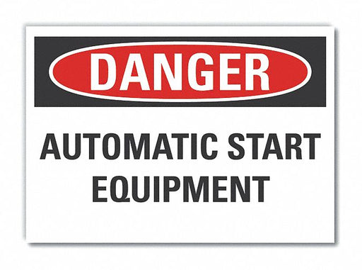 Danger Sign 7 inx10 in Non-PVC Polymer
