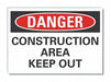 Construct Area Danger Rflctv Lbl 3.5x5in