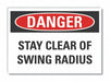 Danger Sign 7 inx10 in Non-PVC Polymer