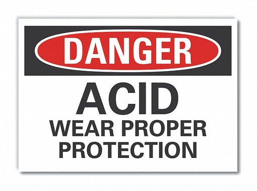 Danger Sign 7 inx10 in Non-PVC Polymer
