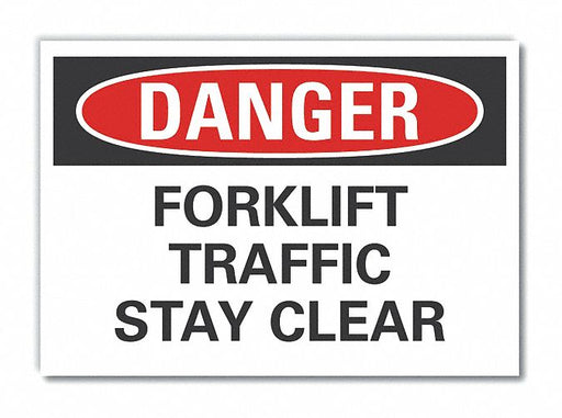 Danger Sign 7 in x 10 in Non-PVC Polymer