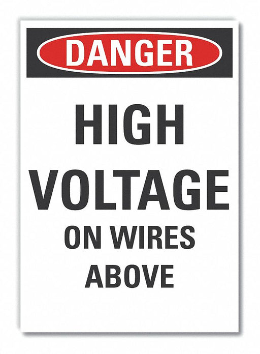 Danger Sign 10 in x 7 in Non-PVC Polymer
