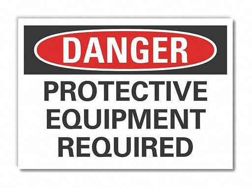 Danger Sign 10in x 14in Non-PVC Polymer