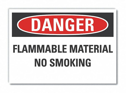 Danger Sign 7 in x 10 in Non-PVC Polymer