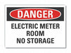 Danger Sign 7 in x 10 in Non-PVC Polymer