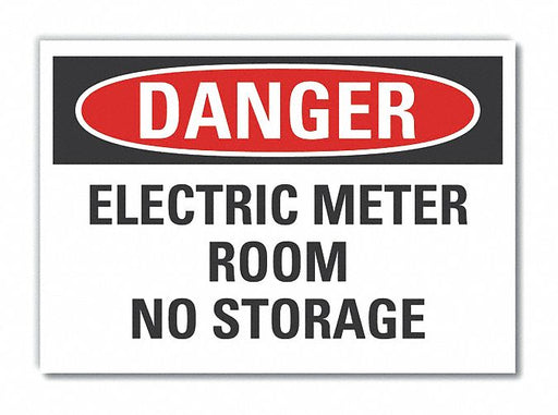 Danger Sign 7 in x 10 in Non-PVC Polymer