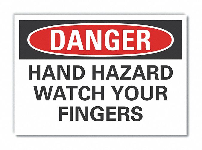 Machine Operat Danger Rflct Lbl 7x10in