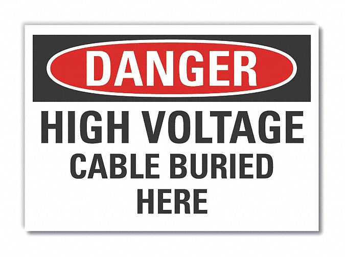High Voltage Danger Rflct Lbl 3.5inx5in
