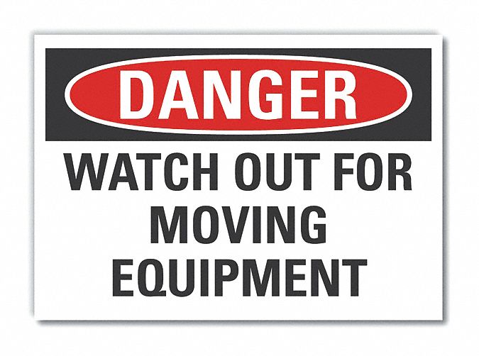 Danger Sign 10in x 14in Non-PVC Polymer