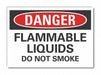 Flamm Liquid Danger Lbl 10x14in Polyest