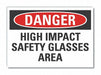 Danger Sign 7 in x 10 in Non-PVC Polymer