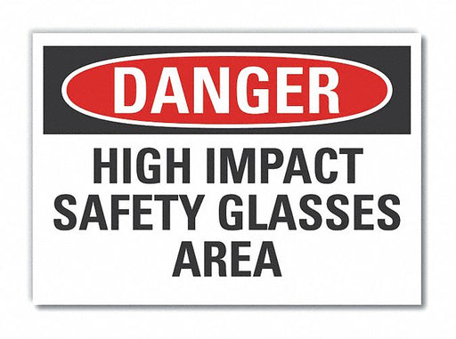 Danger Sign 7 in x 10 in Non-PVC Polymer