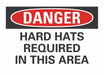 Hard Hat Danger Rflct Label 10inx14in