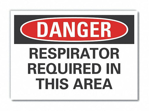 Danger Sign 7 in x 10 in Non-PVC Polymer