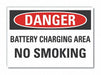 Batt. Charge Label 7inx10in Polyester