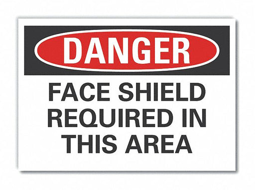 Danger Sign 7 in x 10 in Non-PVC Polymer