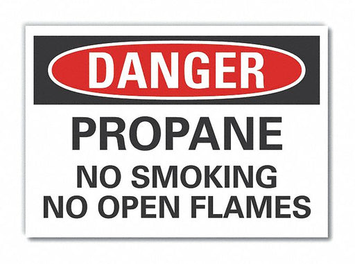 Danger Sign 7 inx10 in Non-PVC Polymer