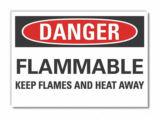 Danger Sign 7 inx10 in Non-PVC Polymer