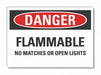 Danger Sign 7 in x 10 in Non-PVC Polymer