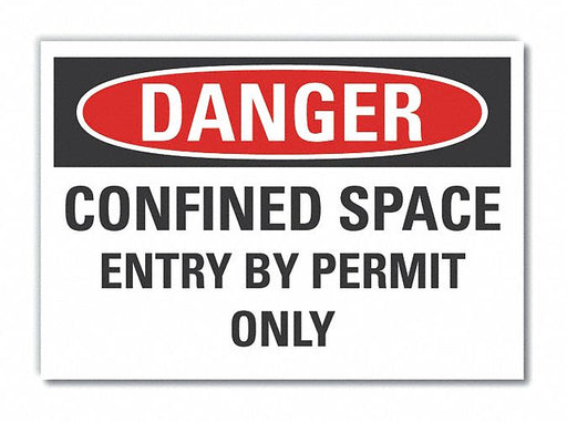 Danger Sign 7 inx10 in Non-PVC Polymer