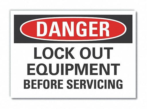 Danger Sign 7 inx10 in Non-PVC Polymer