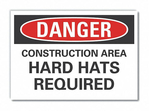 Danger Sign 7 in x 10 in Non-PVC Polymer