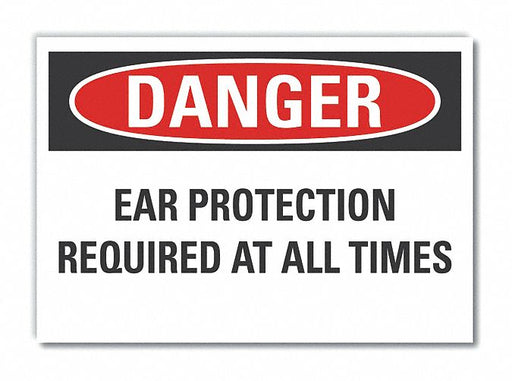 Danger Sign 7 in x 10 in Non-PVC Polymer