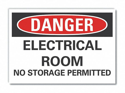 Danger Sign 7 inx10 in Non-PVC Polymer