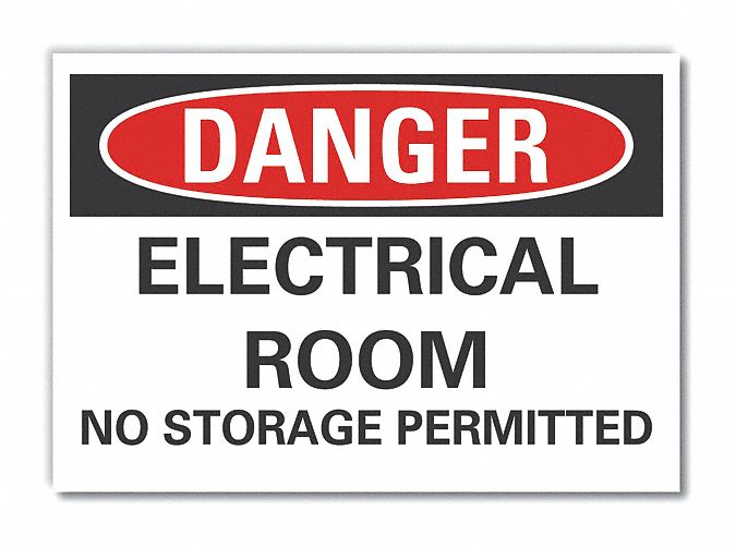 Danger Sign 7 inx10 in Non-PVC Polymer