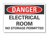 Elec Equip Danger Lbl 10x14in Polyester