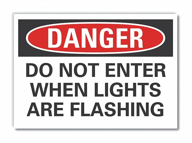 Personal Safety Danger RflctvLbl 3.5x5in