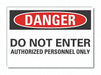Auth Person Rflct Label 10 in x 14 in