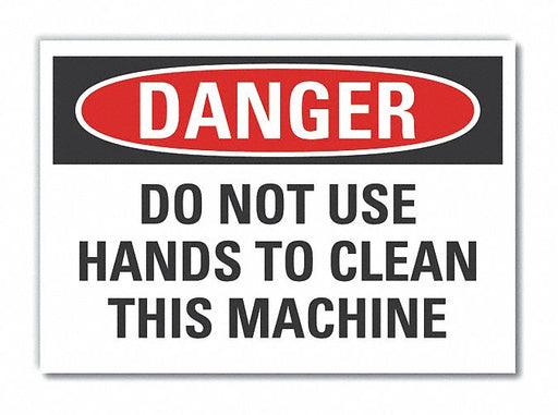 Danger Sign 7 in x 10 in Non-PVC Polymer