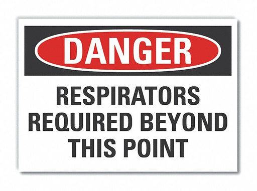 Danger Sign 10in x 14in Non-PVC Polymer