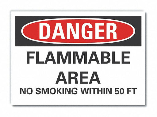 Danger Sign 7 inx10 in Non-PVC Polymer