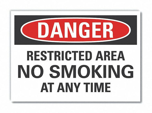 Danger Sign 7 in x 10 in Non-PVC Polymer
