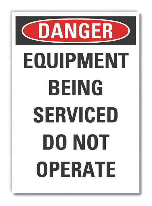 Machine Operation Danger Lbl 14x10in
