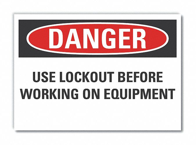Danger Sign 7 in x 10 in Non-PVC Polymer