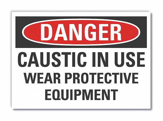 Danger Sign 7 in x 10 in Non-PVC Polymer