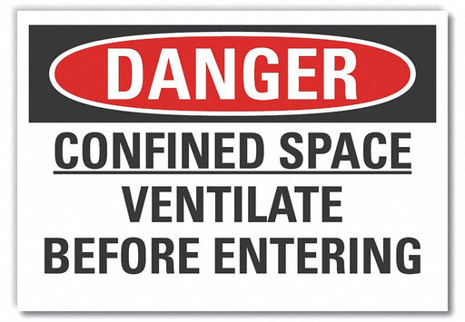 Danger Sign 10in x 14in Non-PVC Polymer