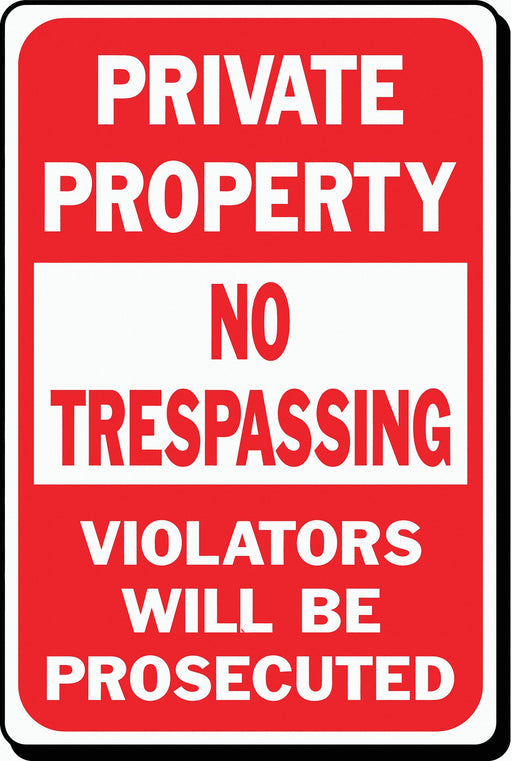 Sign Private Property No Trespassing HD