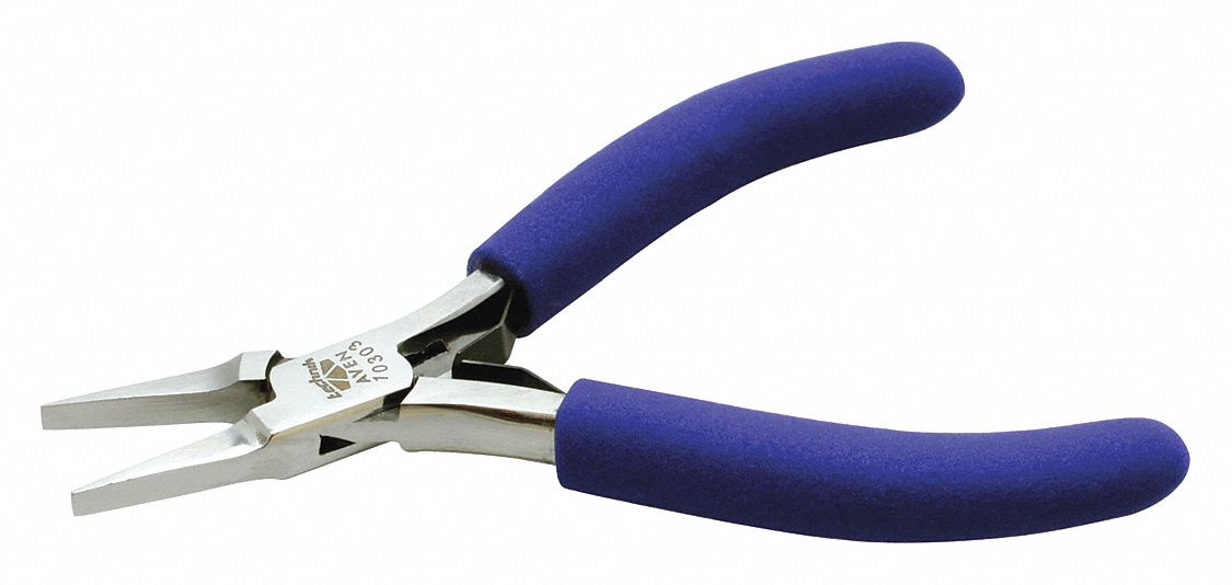 Pliers Flat Nose 4-1/2 Smooth Jaws