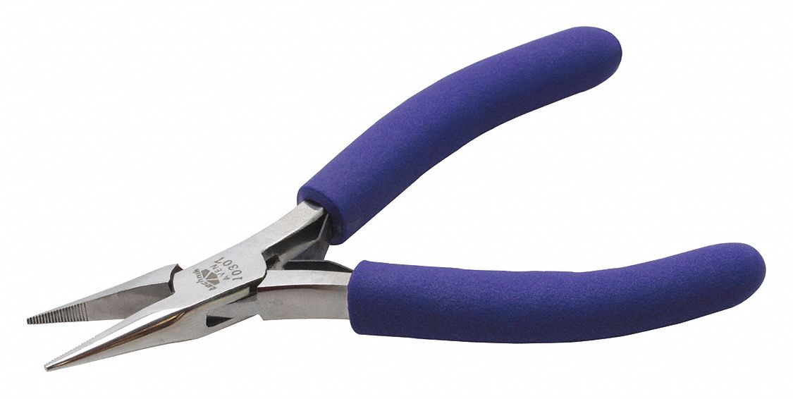 Pliers Chain Nose 4-1/2 Serrated Jaws