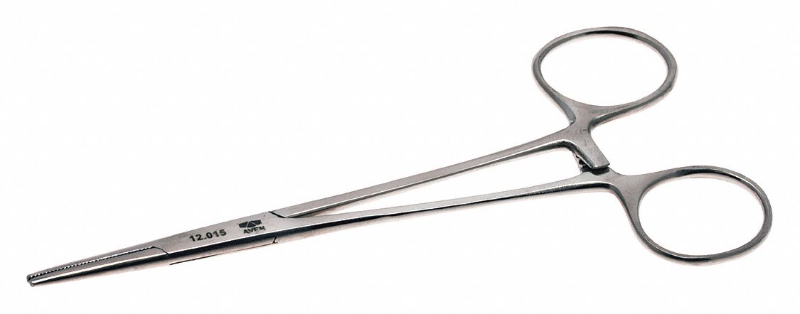 Hemostat Straight Serrated Jaws 5 