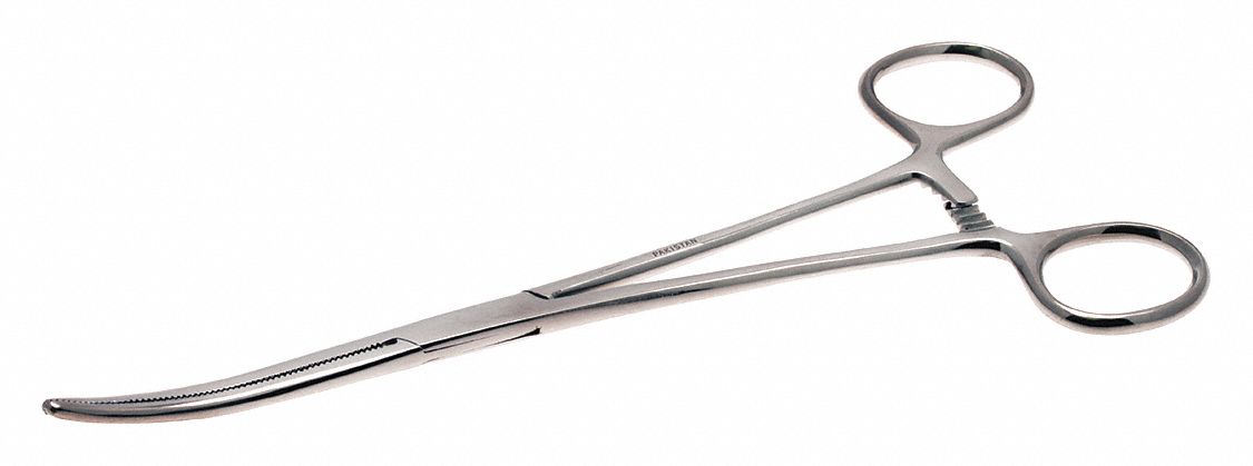 Hemostat Curved Serrated Jaws 8 