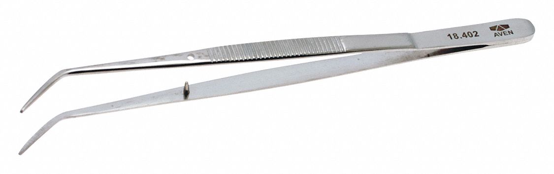 Tweezers College w/Pin Bent Tip 6 