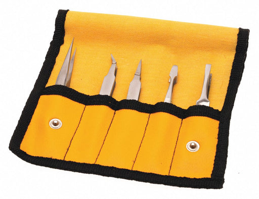 Tweezers Set 5pcs. Gp In Plastic Pouch