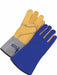 Welding Gloves Blue Cowhide OS PR