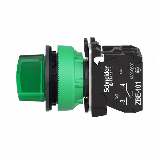 SelectorSwitch Illum 2Pos 30mm Green